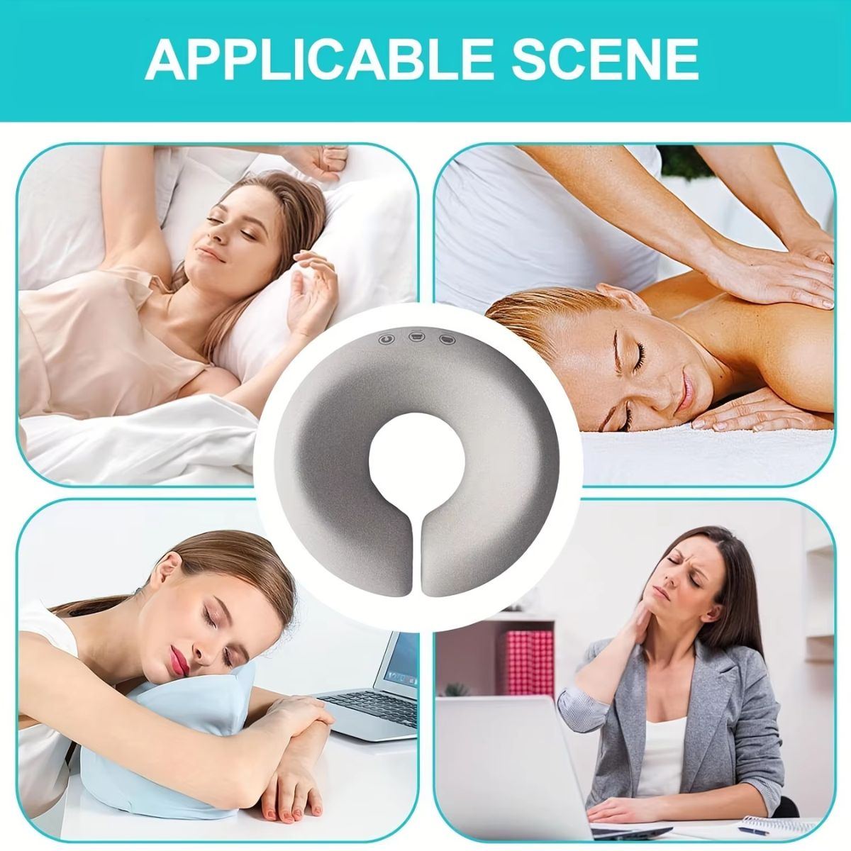 Ergonomic Contour Face & Neck Support Pillow